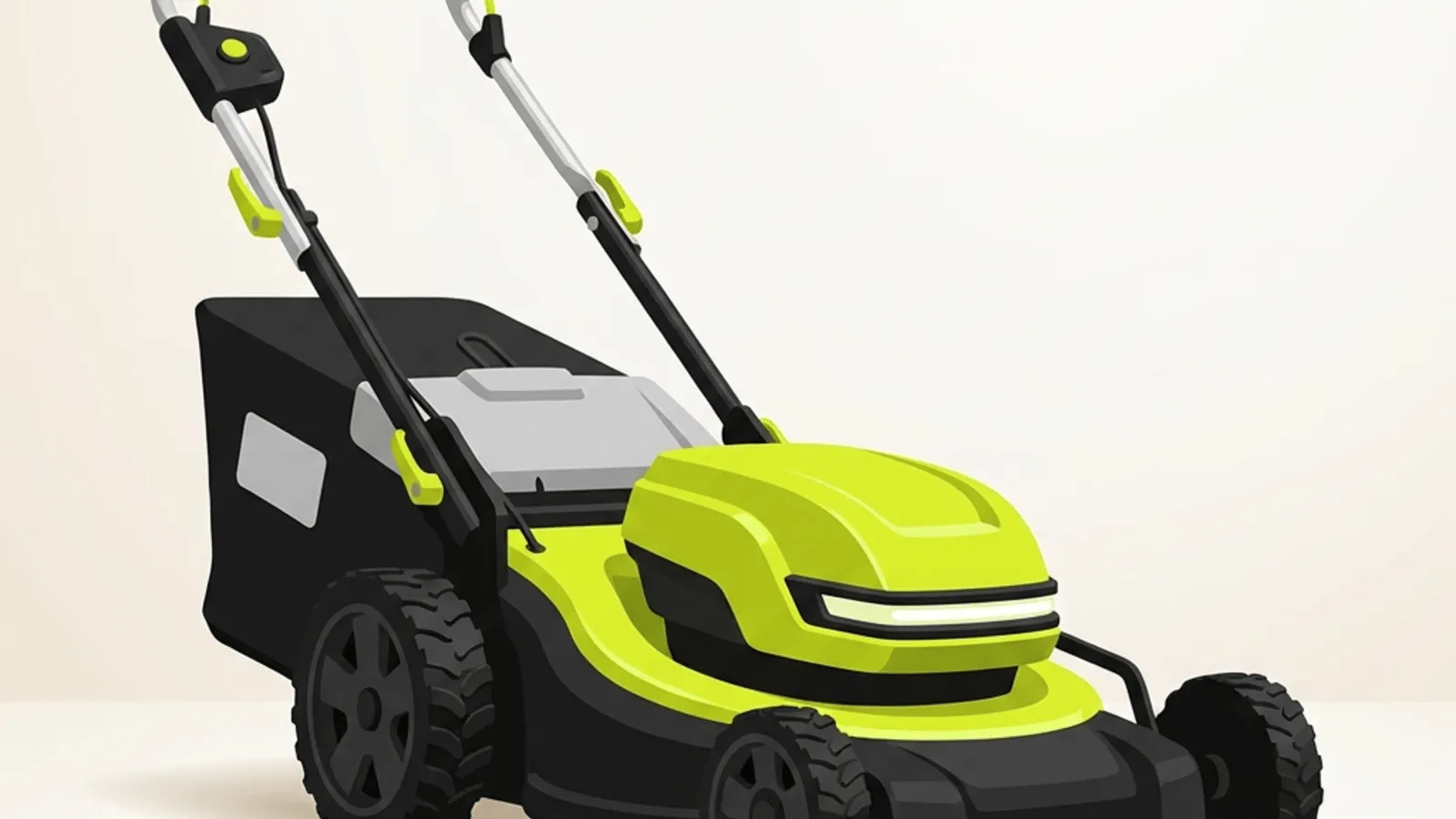 Ryobi 40V HP brushless 21-inch self-propelled cordless mower on a suburban lawn